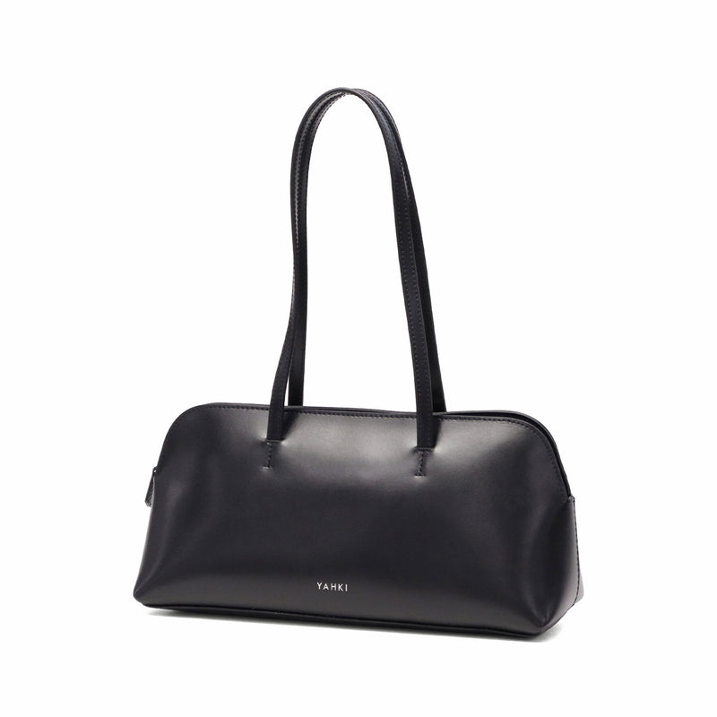 ヤーキ ハンドバッグ レディース YAHKI バッグ 軽量 小さめ コンパクト 革 レザー 肩掛け 手持ち ブランド 大人 上品 おしゃれ かわいい シンプル ボストン型 横長 横型 SOFT W FACE SHOULDER BAG YH-752