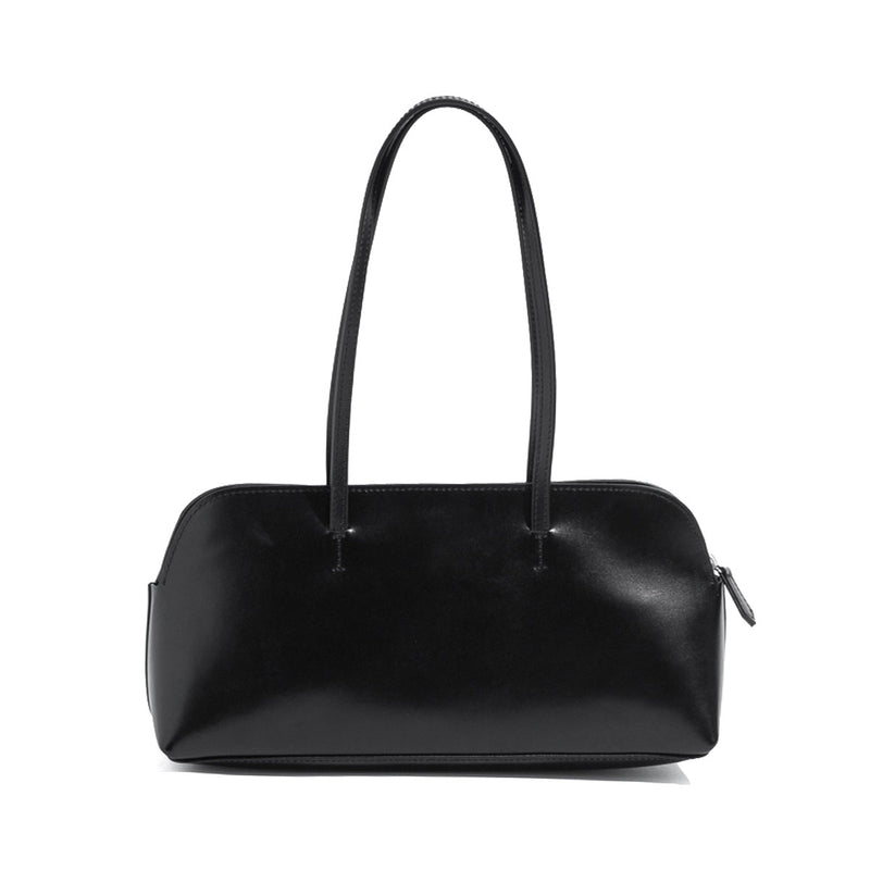 ヤーキ ハンドバッグ レディース YAHKI バッグ 軽量 小さめ コンパクト 革 レザー 肩掛け 手持ち ブランド 大人 上品 おしゃれ かわいい シンプル ボストン型 横長 横型 SOFT W FACE SHOULDER BAG YH-752