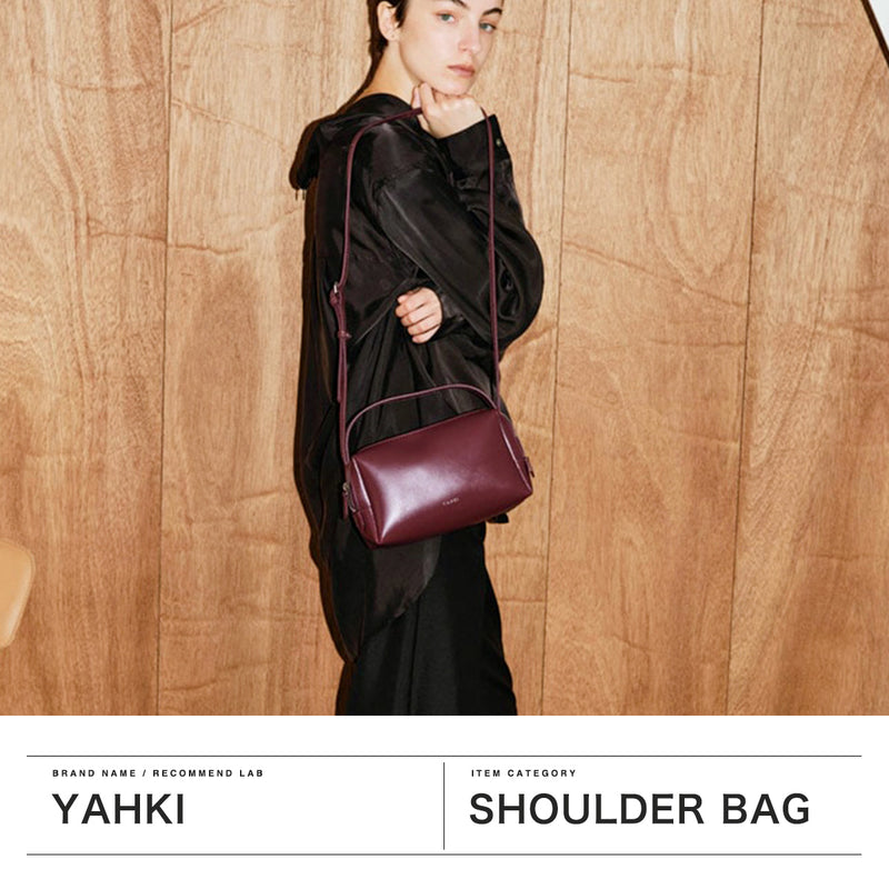 ヤーキ ショルダーバッグ レディース 斜めがけ YAHKI バッグ 軽量 小さめ コンパクト ミニ ブランド 大人 ショルダー 手持ち クロスボディ 革 レザー おしゃれ シンプル 2WAY SOFT W FACE CROSSBODY BAG YH-753