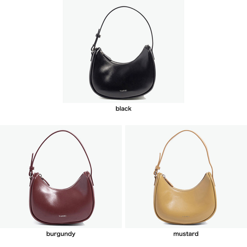 ヤーキ ショルダーバッグ レディース 斜めがけ YAHKI バッグ 軽量 小さめ コンパクト ブランド 大人 ショルダー クロスボディ ハンドバッグ 革 レザー おしゃれ シンプル 2WAY SOFT W FACE CROSSBODY BAG YH-755