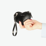 ヤーキ ポーチ レディース マルチケース 小さめ YAHKI ブランド おしゃれ 女性 ミニポーチ ストラップ付 革 ハート型 ハート かわいい レザー 床革 コインケース 小銭入れ 小物 可愛い SMOOTH MULTI CASE YH-640C