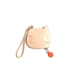 ヤーキ ポーチ レディース マルチケース 小さめ YAHKI ブランド おしゃれ 女性 ミニポーチ ストラップ付 革 ネコ型 ネコ 猫 かわいい レザー 床革 コインケース 小銭入れ 小物 可愛い SMOOTH MULTI CASE YH-678C