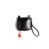 ヤーキ ポーチ レディース マルチケース 小さめ YAHKI ブランド おしゃれ 女性 ミニポーチ ストラップ付 革 ネコ型 ネコ 猫 かわいい レザー 床革 コインケース 小銭入れ 小物 可愛い SMOOTH MULTI CASE YH-678C