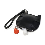 ヤーキ ポーチ レディース マルチケース 小さめ YAHKI ブランド おしゃれ 女性 ミニポーチ ストラップ付 革 ネコ型 ネコ 猫 かわいい レザー 床革 コインケース 小銭入れ 小物 可愛い SMOOTH MULTI CASE YH-678C