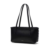 ヤーキ ハンドバッグ レディース トートバッグ 小さめ YAHKI ブランド おしゃれ 女性 トート バッグ ハンドル 長め 手持ち 肩掛け 革 上品 軽量 軽い A5 横型 レザー 床革 ファスナー W FACE SHOULDER BAG YH-764