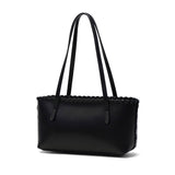 ヤーキ ハンドバッグ レディース トートバッグ 小さめ YAHKI ブランド おしゃれ 女性 トート バッグ ハンドル 長め 手持ち 肩掛け 革 上品 軽量 軽い A5 横型 レザー 床革 ファスナー W FACE SHOULDER BAG YH-764