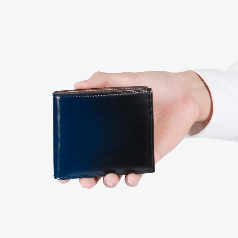 ユハク 財布 二つ折り財布 メンズ レディース 二つ折り ブランド 札 小銭 同じ向き yuhaku 本革 小銭入れあり 二つ折 さいふ 日本製 革 レザー 高級感 上品 大人 男性 キップスキン Diamant コードバン YFC132