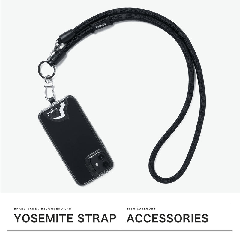 【正規取扱店】 ヨセミテストラップ ストラップ スマホ 紐 ホルダー 首掛け YOSEMITE STRAP 挟む コード ロープ ブランド 丈夫 モバイルストラップ ショルダー 携帯 おしゃれ 日本製 2WAY MOBILE YMS-1000