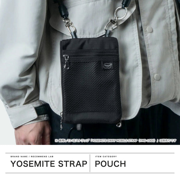 【正規取扱店】 ヨセミテストラップ ポーチ メンズ レディース 小さめ 小物入れ ブランド YOSEMITE STRAP 軽量 軽い 小さい コンパクト ミニ アウトドア スマホ 携帯 バッグ 日本製 2WAY PHONE CASE BAG YSA-7049