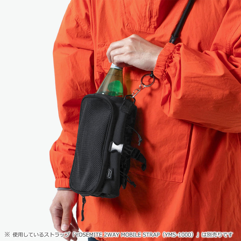 【正規取扱店】 ヨセミテストラップ ポーチ メンズ レディース 小物入れ ブランド YOSEMITE STRAP 軽量 小さい コンパクト 吊り下げ アウトドア ペットボトル ロールタイプ バッグ YSA-7058