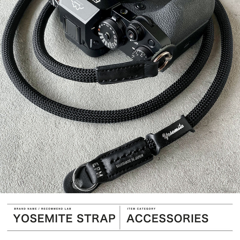 【正規取扱店】 ヨセミテストラップ カメラストラップ 斜めがけ おしゃれ 一眼レフ YOSEMITE STRAP ロープ コード 紐 カメラ ストラップ 落下防止 首掛け レザー 革 丈夫 シンプル 日本製 CAMERA 111cm