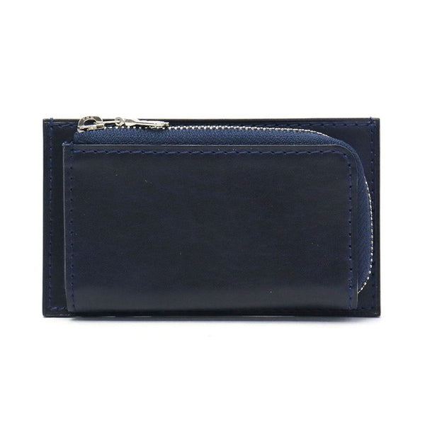 Buggy Port Wallet Port Port Mini Wallet Koi Indigo Dye Smooth Leather Leather Leather Cost Coin Coin Case Lelaki Koi Koi Koi Zys-092