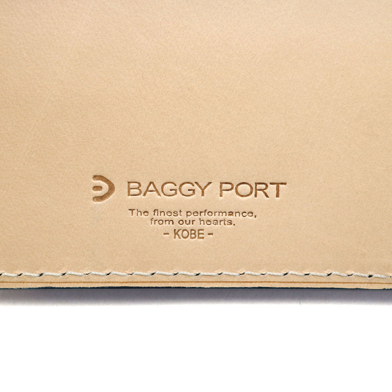 Baggy Port钱包BAGGY PORT迷你钱包KOI INDIGO染料SMOOTH靛蓝染色皮革真皮零钱包硬币包男士女士KOI Koai ZYS-092