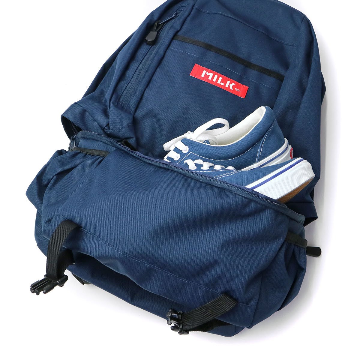 新品MILKFED. BACKPACK NAVY MILKFED. 超得 リュックサック リュック ミルクフェド バック