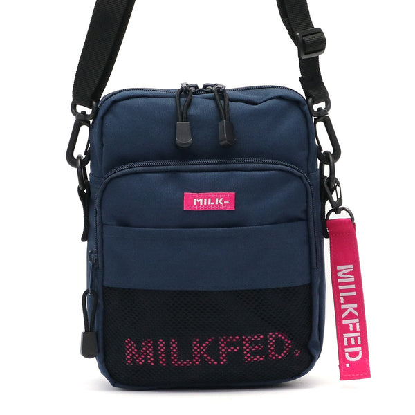 우유이 숄더백 MILKFED. 가방 MESH POCKET SHOULDER BAG 기울기 벼랑 여성용 작은 가벼운 귀여운 미니 숄더 숄더 03182084