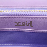 X-girl The Girl LOGO EMBOSSED WALLET L-shaped fastener long wallet 05184009