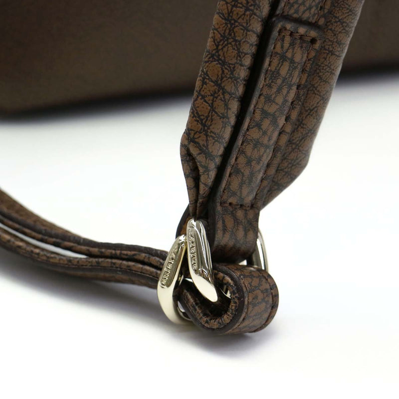 安妮·阿尼里背包背包真皮 A4 研磨皮革 Grind Leather 皮革包时尚男士女士 15-05000