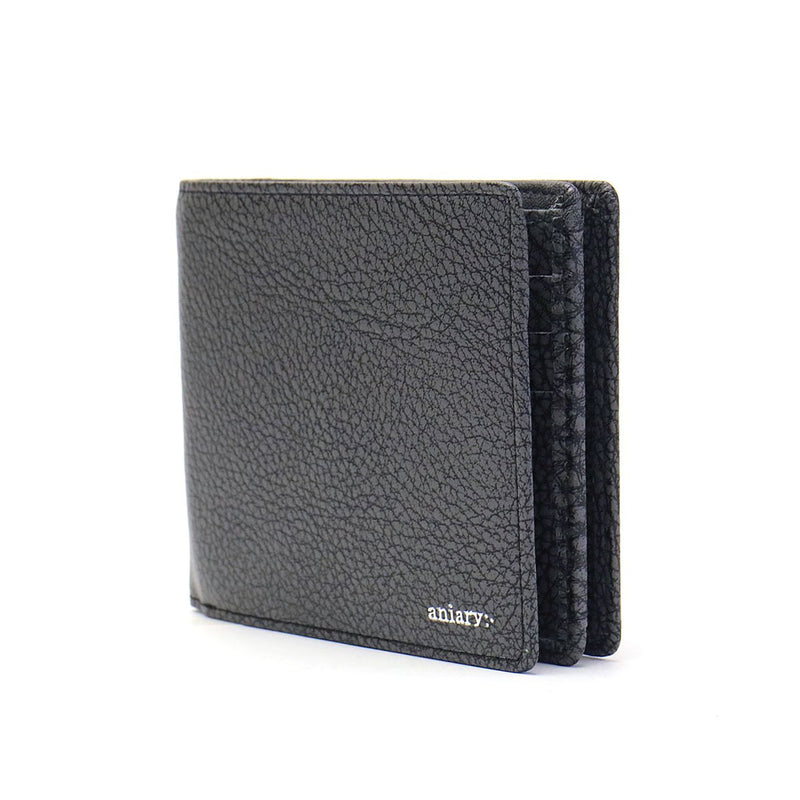 Ani aniary wallet leather two-fold wallet grind leather Grind Leather leather genuine leather men's ladies 15-20000