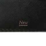 Neu interesse钱包Neuinteresse双向折叠钱包Grafite Grafte钱包男士碳纤维皮革皮革皮革日本制造3042
