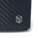 Neuenterse Business Card Case Grefite Thafe Men's Carbon Leather Leather Leather Made in Japan 3043