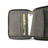 Five Woods Wallet FIVE WOODS Bifold Wallet Round Fastener GARSON Garcons Mini Wallet Genuine Leather Leather Garcon Wallet Bifold Men's Women's 38092