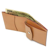 The woods two fold wallet FIVE WOODS purse BASICS basic style genuine leather French saddle leather wallet short wallet mens womens 43004