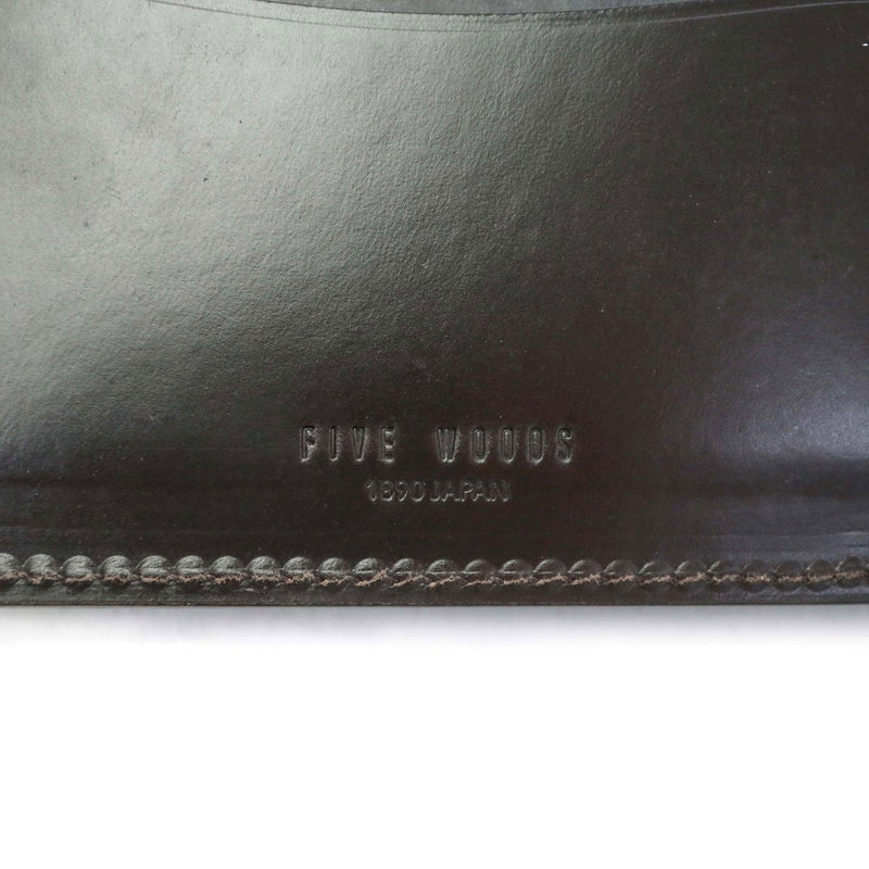 Five Woods bi-fold wallet FIVE WOODS wallet BASICS bridle basic bridle BILLFOLD genuine leather Bridle Leather Women's bi-fold wallet business 43015