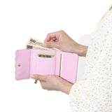 [减价30％] Tsumori chisato携带三折钱包女士品牌圆形下摆迷你钱包皮革57267