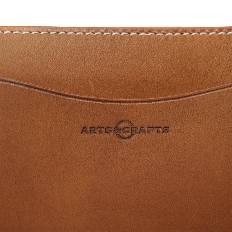 Arts and crafts wallet ARTS&CRAFTS long wallet L character fastener ELBAMATT ACC L-ZIP PURSE/L thin leather real leather leather arts & Crafts men gap Dis