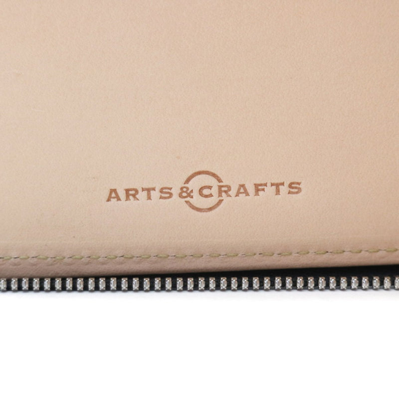 ARTS&CRAFTS BRITISH BRIDLE ACC ROUND-ZIP BILLFOLD WALLET Bi-fold wallet