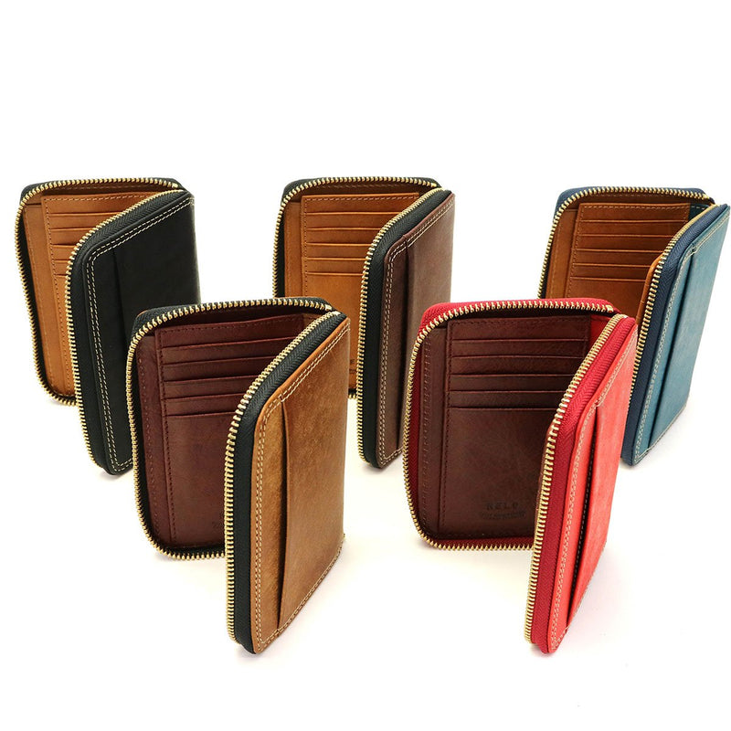 Business card bi-fold wallet NELD PUEBRO middle round wallet coin purse your box type coin purse mens womens leather Pueblo AN150