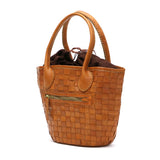 [Our limited collaboration model] [Regular dealer] Rovita bag robita Rovita tote bag anyam nya robita Ladies leather mesh leather lobby ANG-010