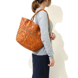 [Eksklusif kerjasama model] [kuasa kedai] robita beg robita tote beg anyam nya robita wanita kulit jaringan kulit robita ANG-010