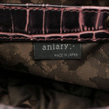 aniary アニアリ Tint Embossing Leather ティントエンボスレザー クラッチバッグ 27-08000