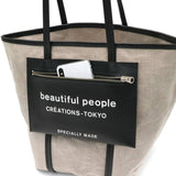 beautiful people beautiful people lining logo pocket linen tote bag tote bag 1015611970