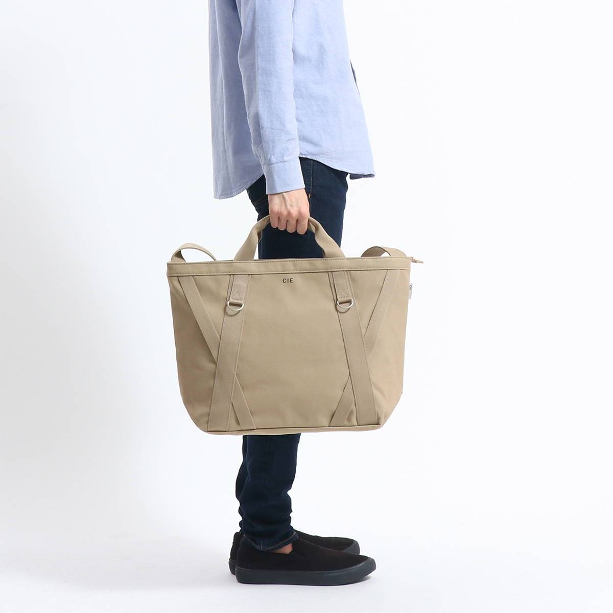 シーCIE DUCK CANVAS TOTE-L 2WAY トートバッグ 041800 SAND/20 シー] DUCK CANVAS TOTE-L 2WAY トートバッグ 041800 20 80 バッグ
