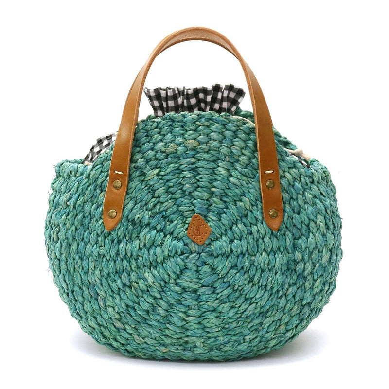 [DISKAUN 30%] CLANDRAN CLANDRAN HAND & WORKS RAFFIA CIRCLE SHAPED BASKET Beg bakul Raffia CL-2934