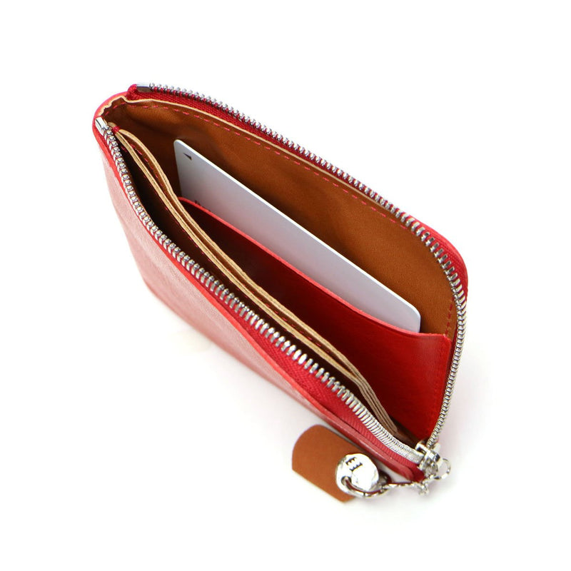 Diri dompet KEJANG L bentuk zip dompet bi-lipat dompet itali Kecilkan Kulit asli kulit pendek dompet lelaki Wanita ikenohana perak kedai kulit Cr-167