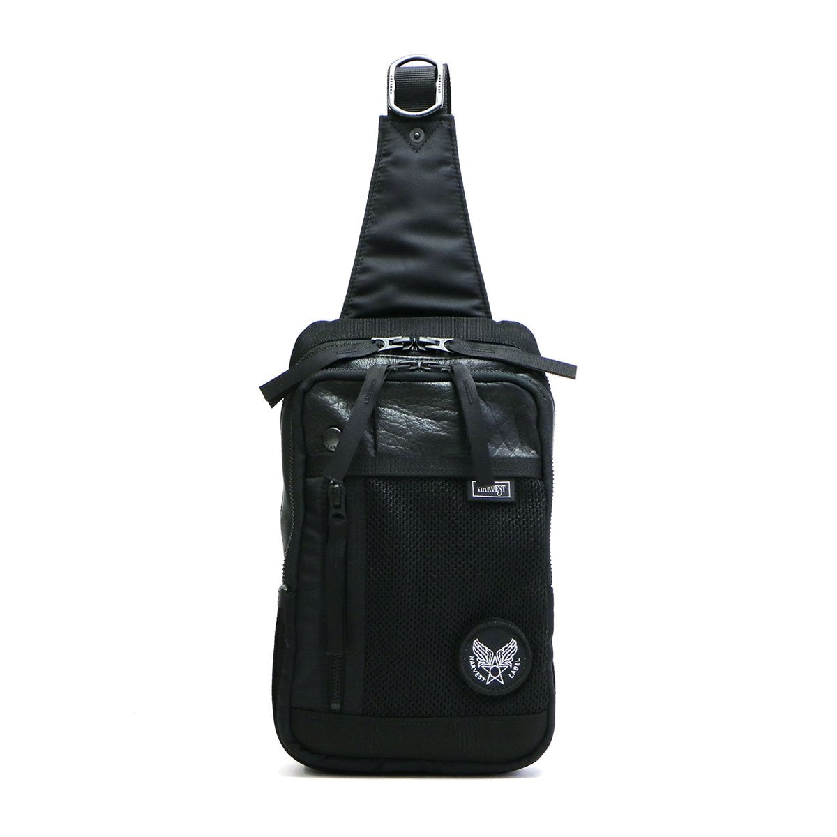 黒レザー ボディバッグ 白黒ストラップ BODY BAG(ボディバッグ)– 【正規販売店】バッグ通販TORATO