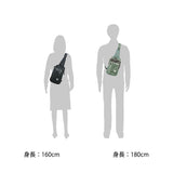 Beg badan label tuaian HARVEST LABEL CUSTOM custom sling pack sling pack jenis menegak lelaki tentera label buatan buatan kulit nilon Jepun HC-0102