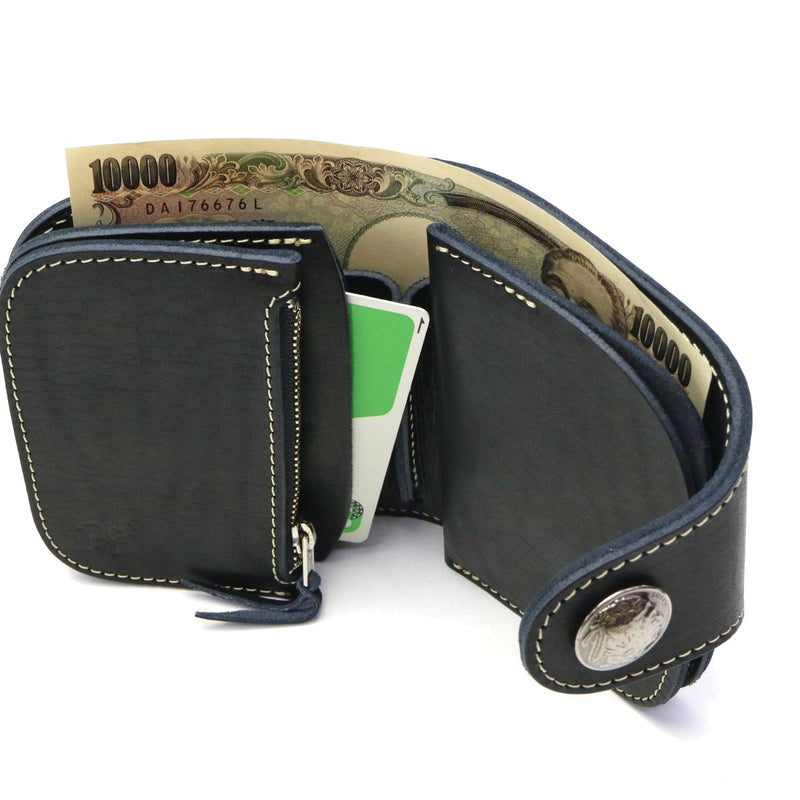 Red moon bi-fold wallet REDMOON wallet SHORT WALLET short wallet coin purse men's leather cowhide Ghost S-GT2