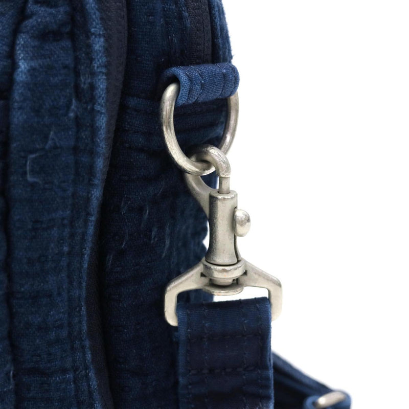 Porter klasik bahu beg Porter Klasik muatsu NEWTON SASHIKO BAHU BEG parit Newton bahu diagonal 2 lapisan lelaki wanita mini bahu ikat dibuat di Jepun PC-050-958