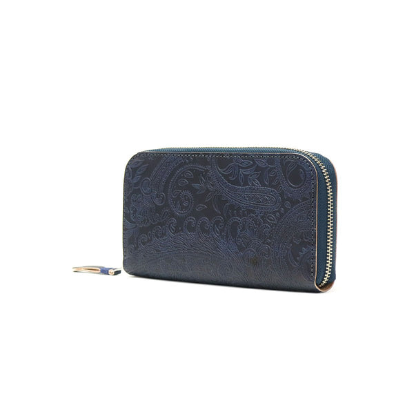 SETTO set ROUND FASTENER LONG WALLET PAISLEY Round fastener long wallet IDL-05