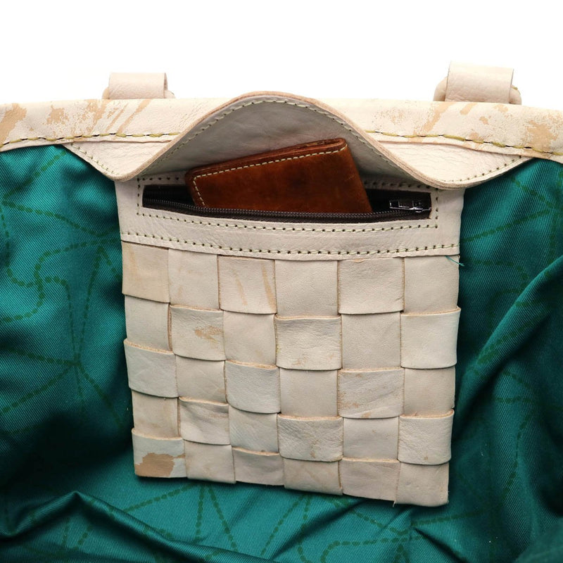 [Regular dealer] Lobita tote bag robita bag ladies stone wash tote B5 anyam nya robita mesh leather STA-099-M