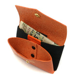 单钱包com-小野两倍的小钱包的紧凑型小小的系列驱动下载皮革的真皮钱包的男女微小的-001