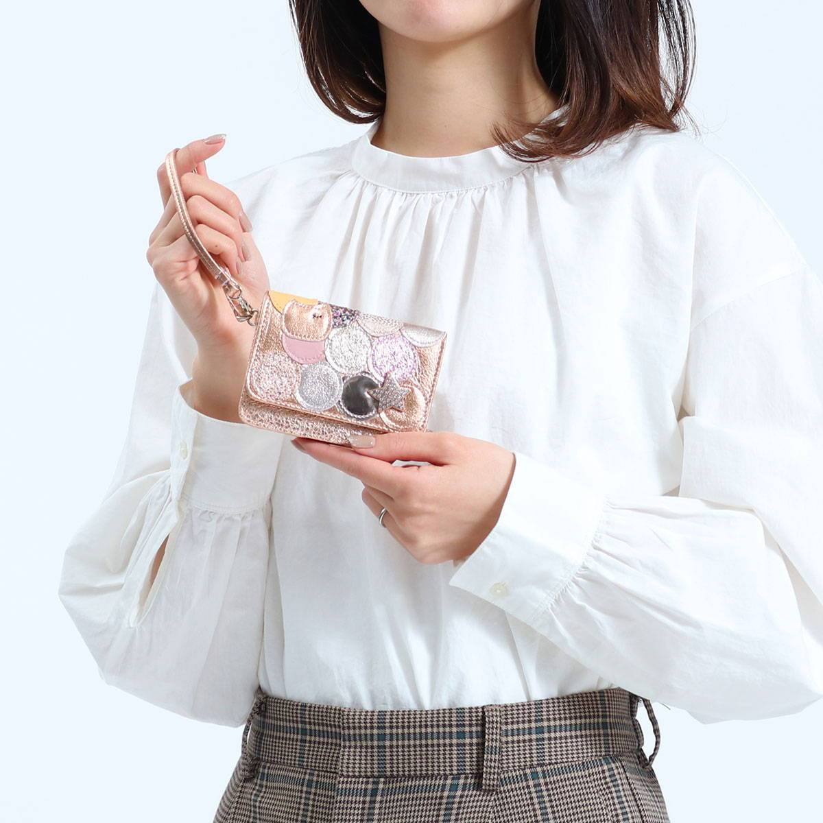 最大38%★2/15限定 ツモリチサト マルチケース tsumori chisato CARRY ギャラクシーパネル コインケース 財布 キーケース  本革 星 日本製 レディース 57735