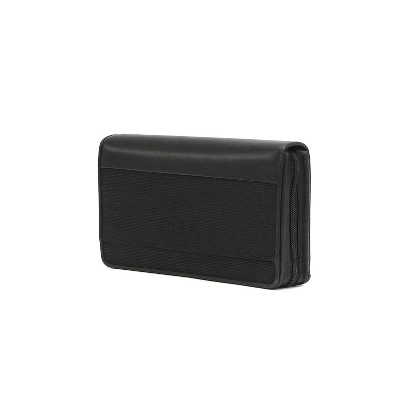 MARGARET HOWELL - Black leather travel wallet