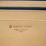Buggy Port Wallet BAGY PORT Round Fastener Wallet KOI INDIGO DYE SMOOTH Indigo Dyer Leather Genuine Leather Men's KOI Coai ZYS-097